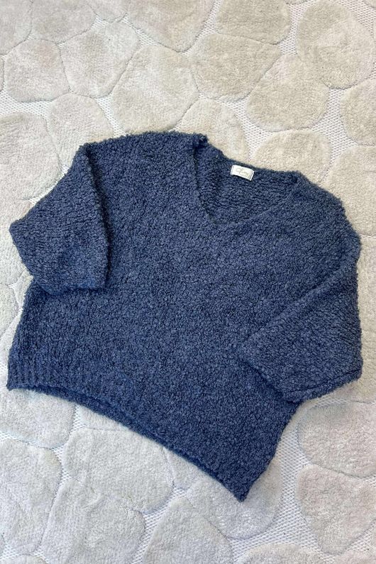 Hygge Boucle Slouch Knit Denim /20 =